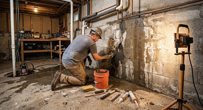 Basement Seepage Repair in Tuscaloosa, AL