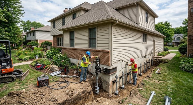Helical Pile Installation in Greenville, SC