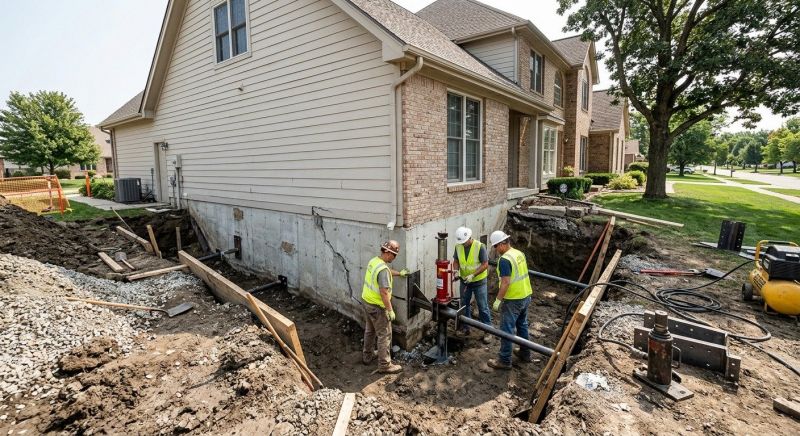 Sinking Foundation Repair in Columbus, OH